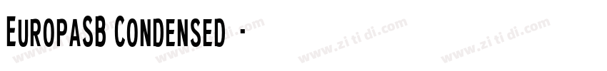 EuropaSB Condensed 语字体转换